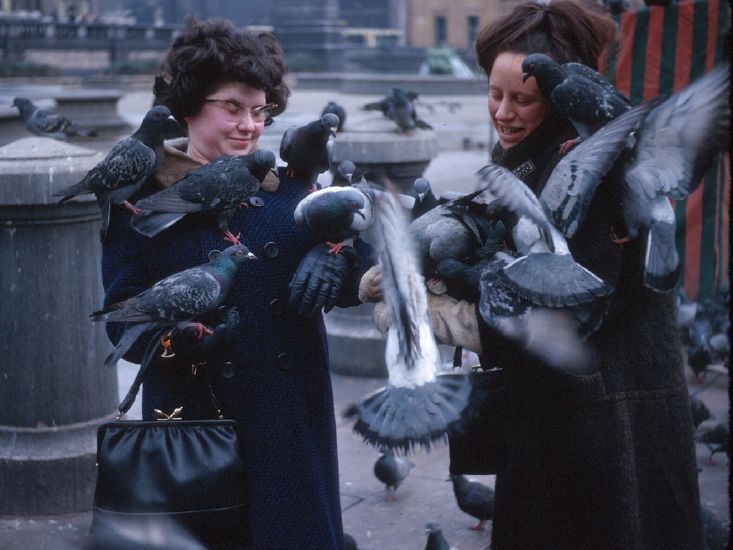  in Trafalgar Square, London,  January 1965.
